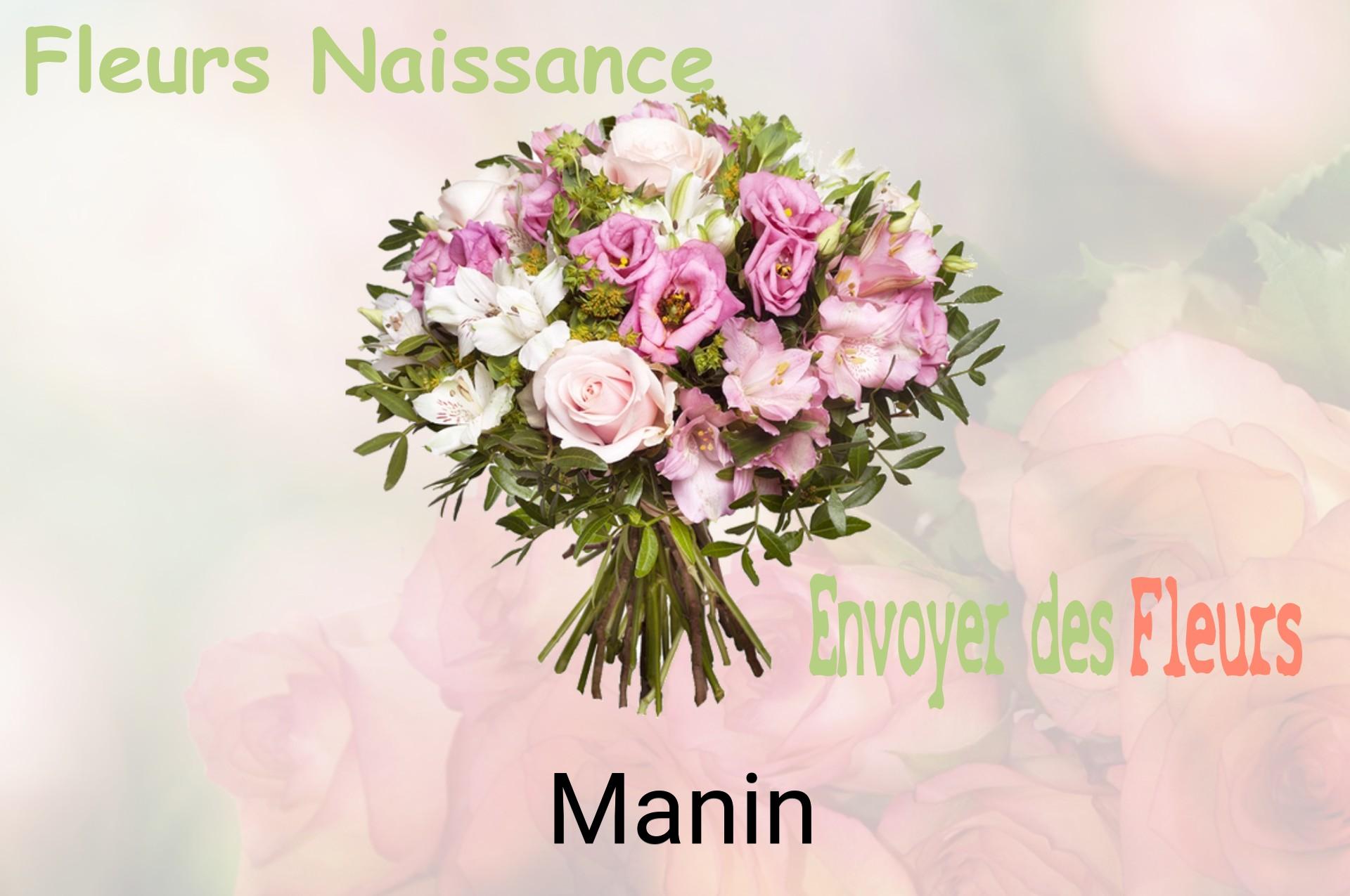 Bouquet de fleurs de naissance livré à Manin